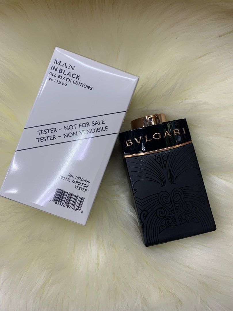 Perfume Bvlgari man in black all black edition Perfume Tester QUALITY New PROMOTION Discount Beauty Personal Care Fragrance Deodorants on Carousell
