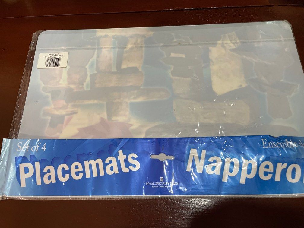 Placemat set of 4 from Canada (Category: Other Home Decor) located in Quezon City. Submitted by gcc216 (Listing ID 1288239693, Image 2). Description: Placemat for 4 people. Shipped from Canada . With a print of Inukshuk art stones Manifest that you will go to Canada 🙂😊 Size 17x 11 inches Gogo express or lalamove only.