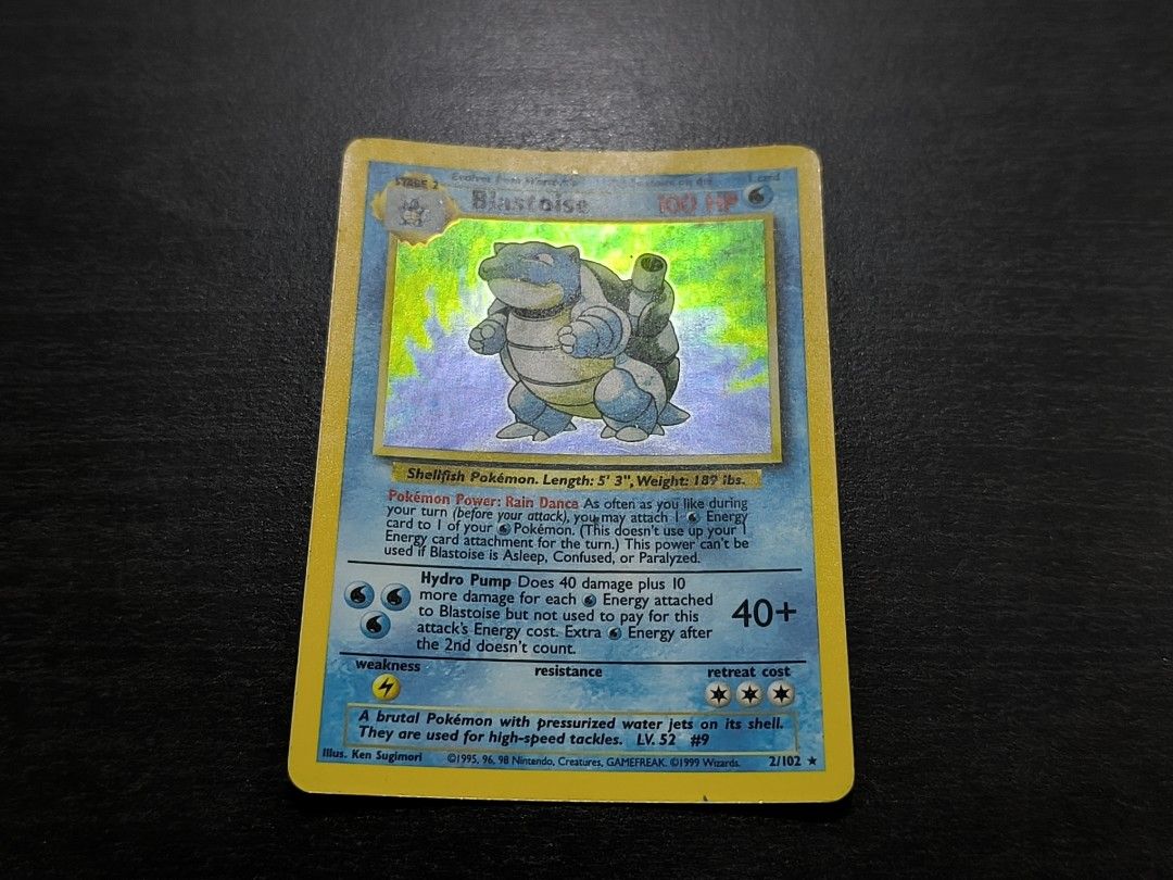 blastoise pokemon card value 2 102 - (2/102) - Base Set clear acrylic holder that perfectly accentuates the stunning visual design and character artwork Rare Foil Holo Blastoise 2/102