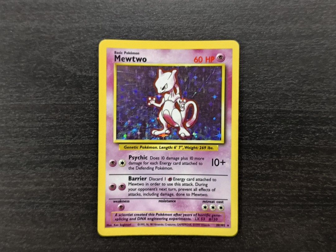 most valuable pokemon cards in journey together Pokemon Mewtwo Card Poster Poster  Anime Town Creations
