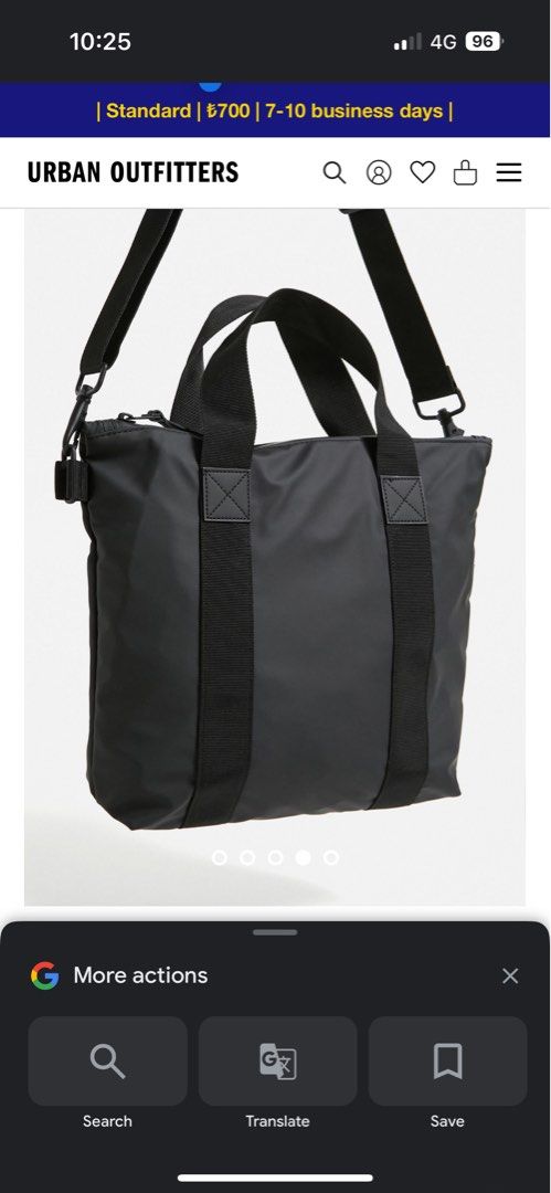 Rains small tote clearance bag