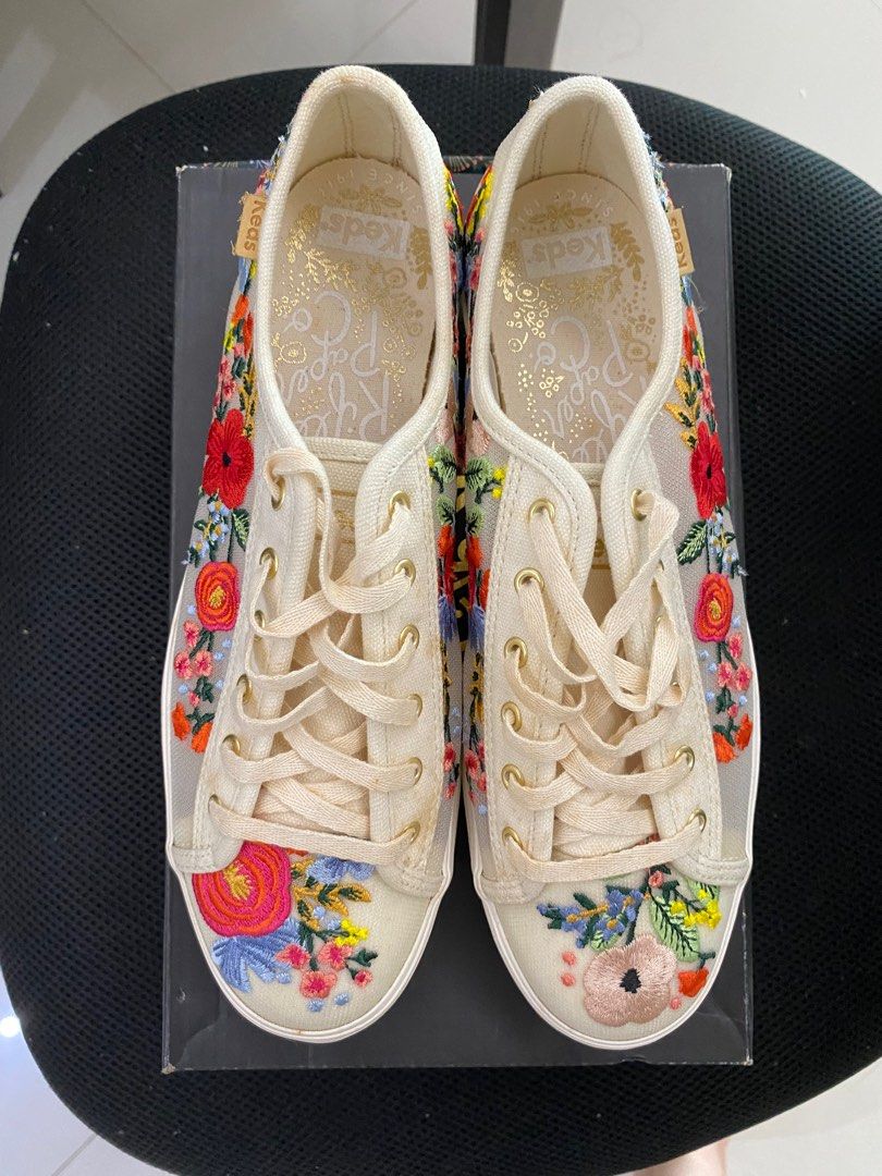 Keds sale floral embroidery