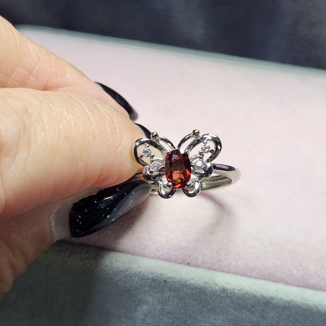 Garnet 2025 butterfly ring