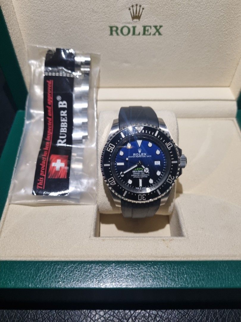 Rolex Deep Sea Blue Luxury Watches on Carousell