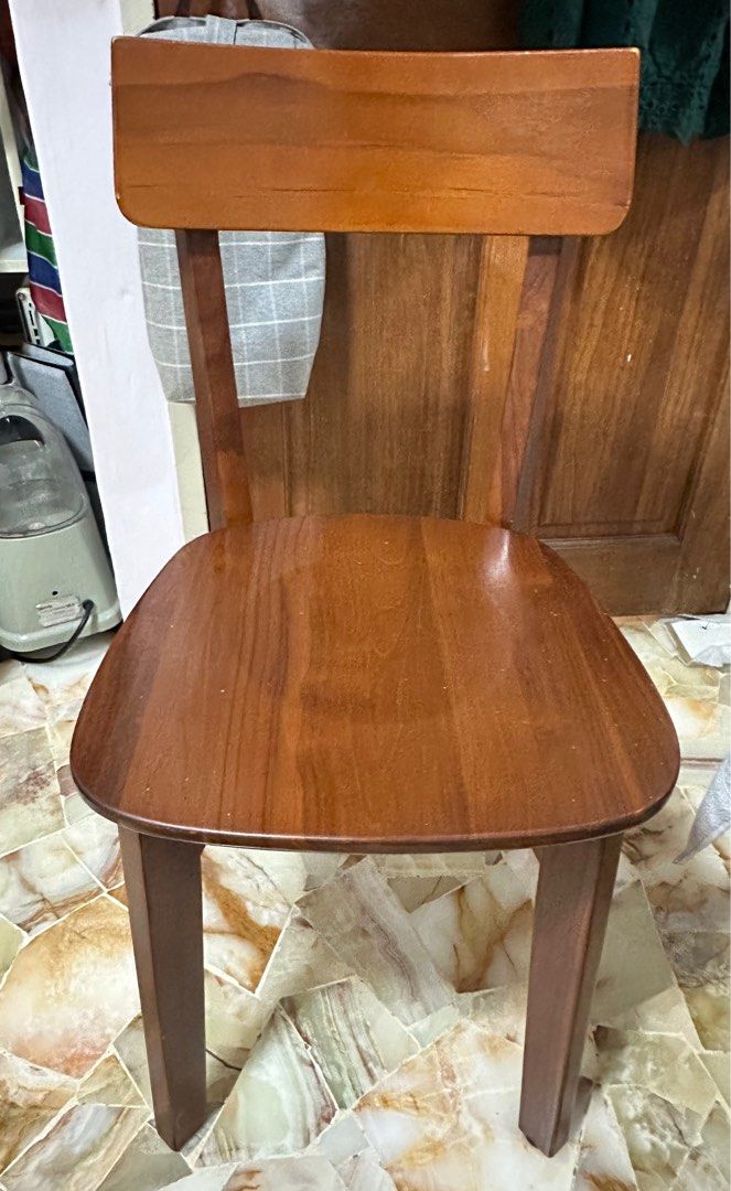 Scanteak solid teak wood kontur dining chairs x4 available Furniture Home Living Furniture Chairs on Carousell