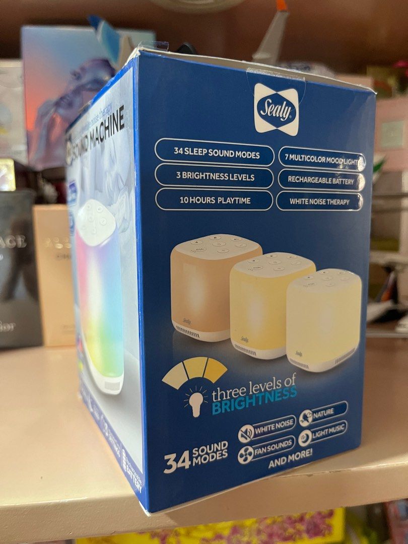 SEALY BRAND SOUND MACHINE WITH 7 MULTICOLOR LIGHT (Category: Portable Audio Accessories) located in Las Pinas. Submitted by jaimelyscent_ (Listing ID 1288244290, Image 3). Description: ❤️SEALY BRAND SOUND MACHINE ✅SLEEP THRERAPHY WITH 7MULTICOLOR LIGHT FROM USA🇺🇸 ✅CHEAPER THAN MALL PRICE 📌999 ONLY.