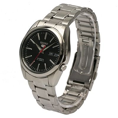 Seiko 5 SNKL45 Men s Black Dial Automatic Stainless Steel Watch