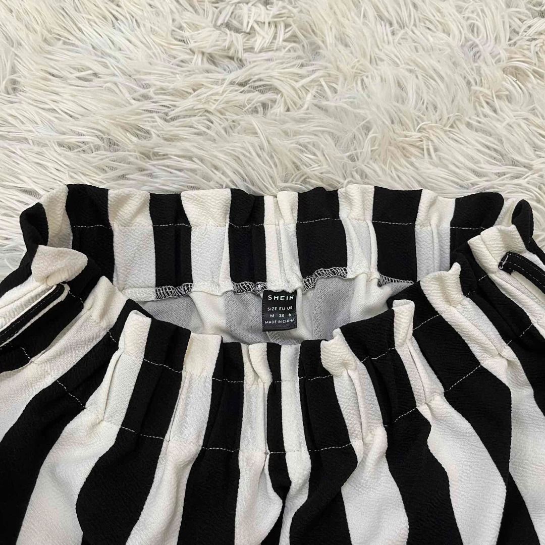 Short Stripes Medium Size Shein Women s Fashion Bottoms Shorts