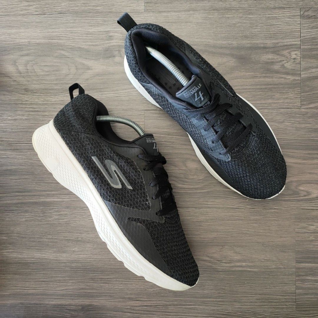 Skechers go walk hotsell 4 black and white