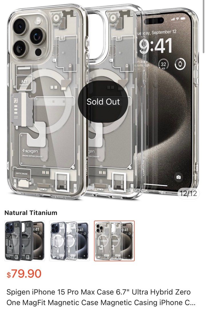 Spigen iPhone 15 Pro (6.1) Ultra Hybrid Case – Onecheq