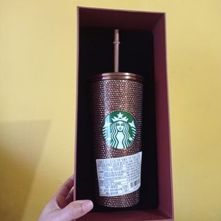 Starbucks Thailand Copper Rhinestones