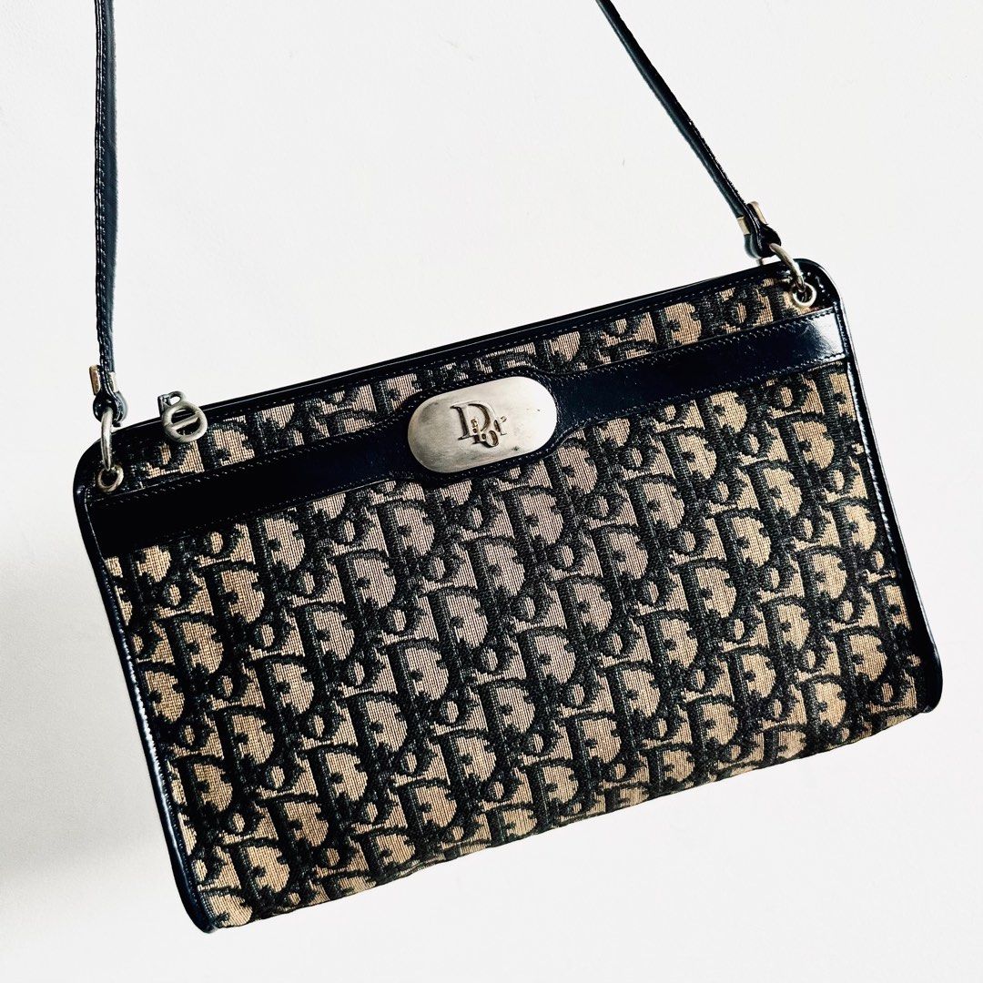 Christian dior cheap navy blue bag