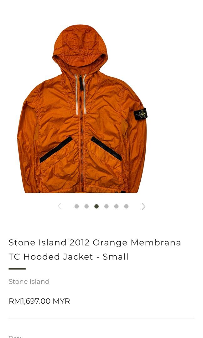 Stone Island Membrana Tc Men s Fashion Coats Jackets and Outerwear on Carousell