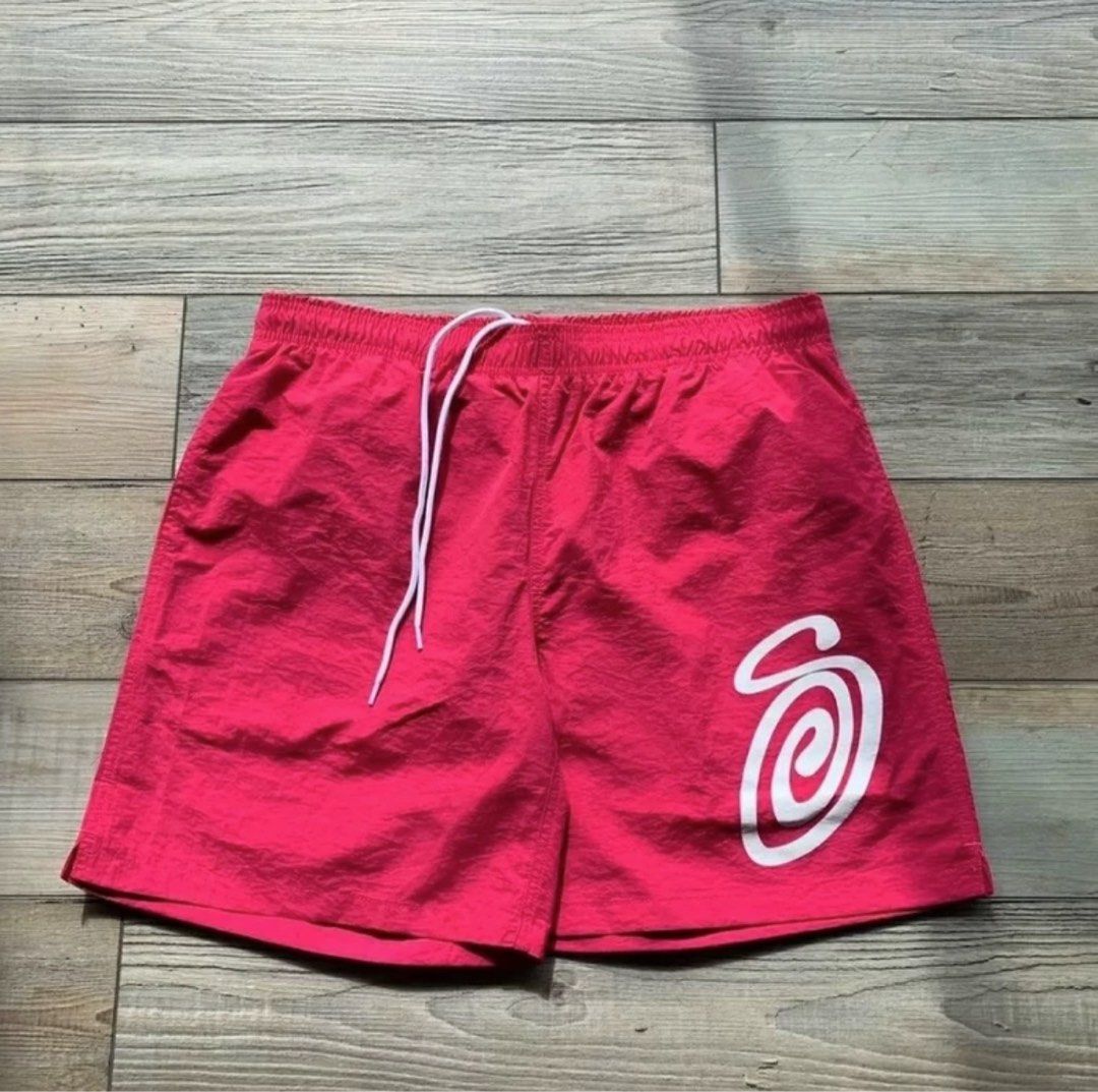 Red new arrivals stussy shorts