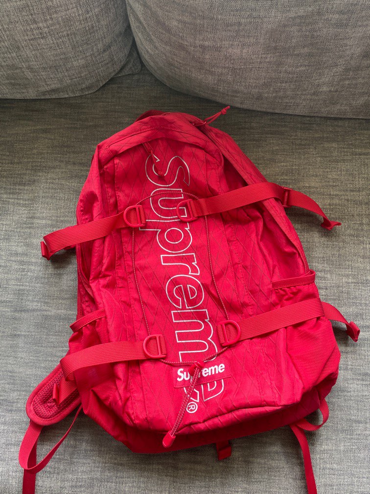 Supreme backpack store fw18 red
