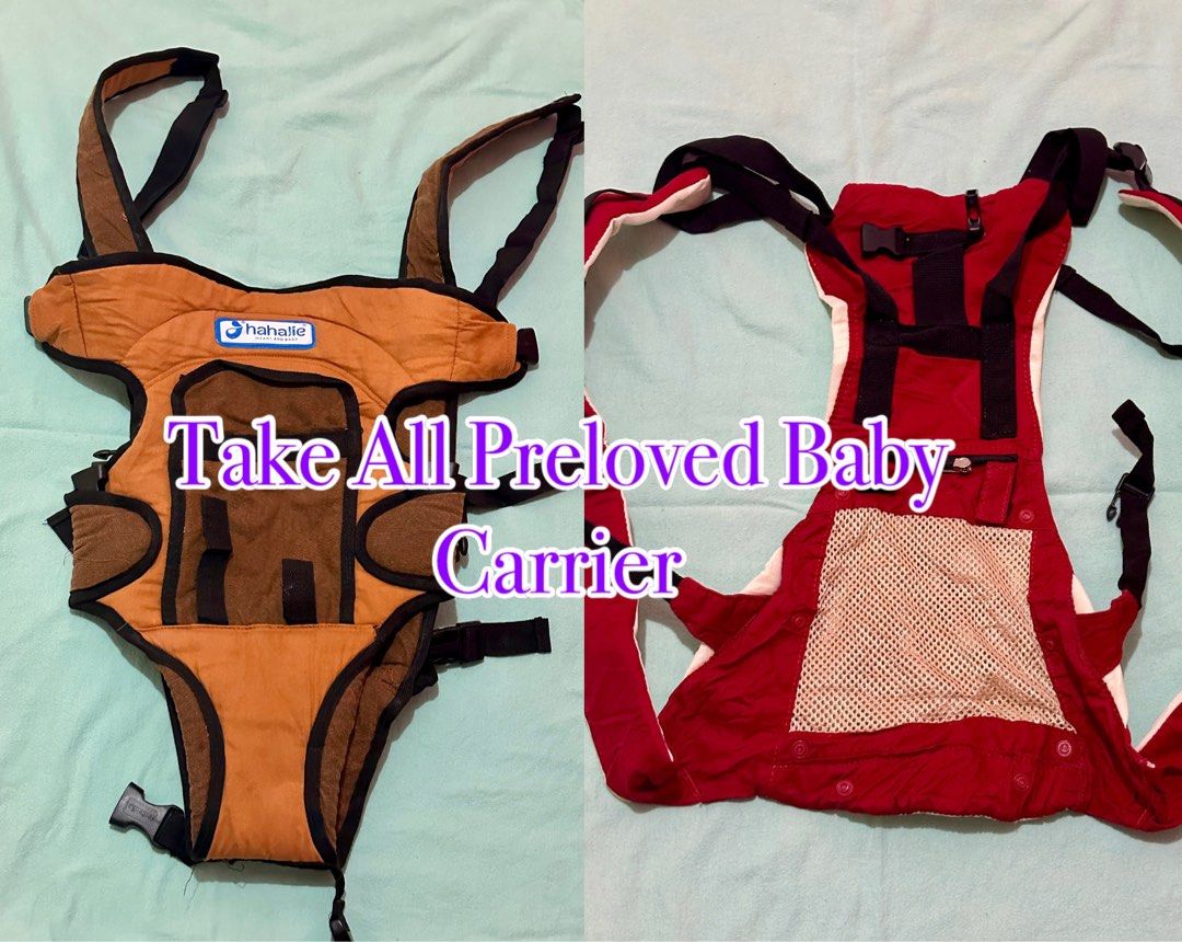 Take All Preloved Baby Carrier plus random free Babies Kids Going Out Carriers Slings on Carousell