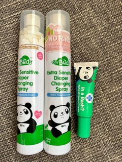 Tiny buds diaper changing spray and nappy cream