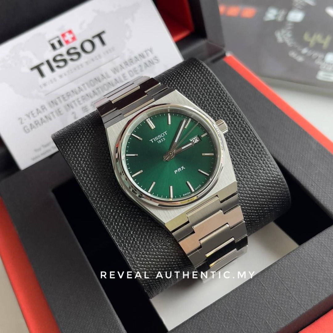 Tissot PRX Quartz EOL Green Blue Dial 35MM T137.210.11.081.00
