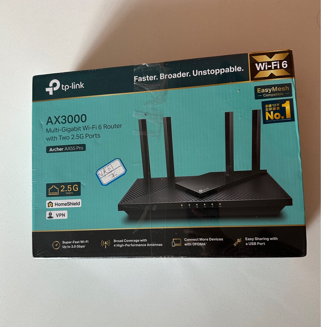tp-link AX3000 archer AX55pro WiFi6 router 路由器, 電腦＆科技, 電腦周邊及配件, Wifi及上網 ...