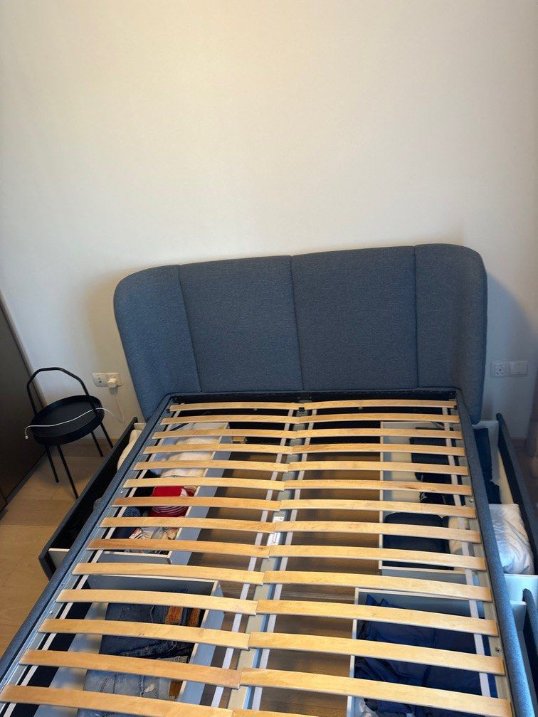 TUFJORD storage bed mattress