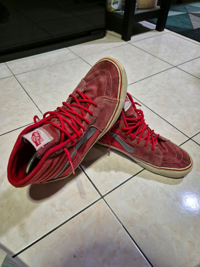 Vans old skool high cut red on sale