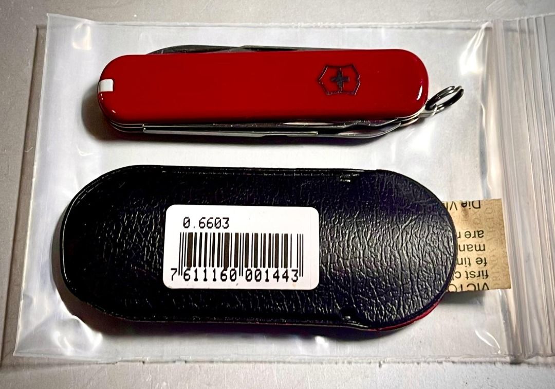 Victorinox 74mm Executive Red Cellidor Swiss Army Knife 0.6603 Brand New Hobbies Toys Travel Travel Essentials Accessories on Carousell