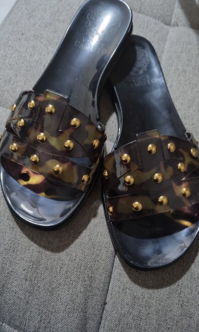 Vince Camuto jelly slides Women s Fashion Footwear Sandals on Carousell