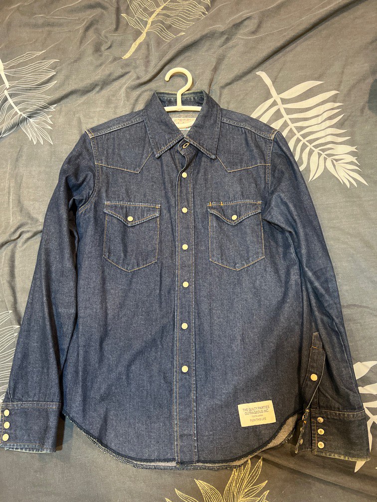 Wacko Maria Indigo Denim Western Shirt Wacko Maria