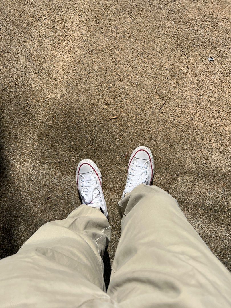 White converse clearance mid