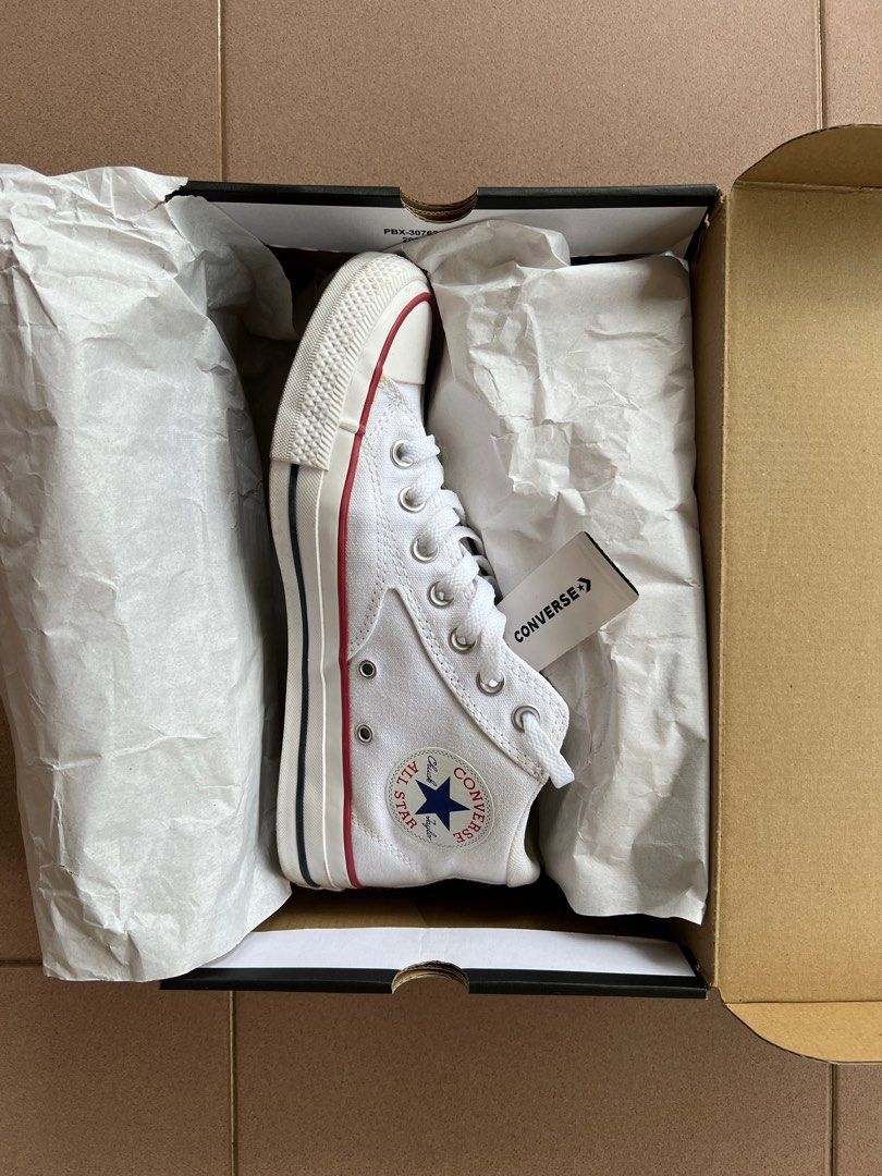 White converse mid hot sale