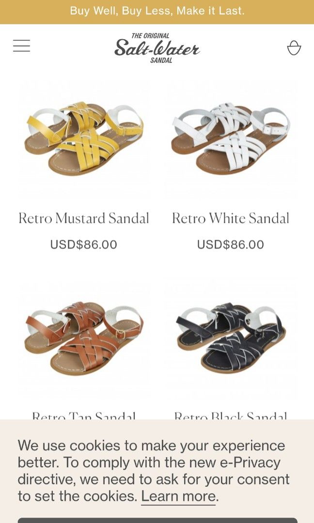 White Sun San Salt Water Sandals Size 7 Women s Fashion Footwear