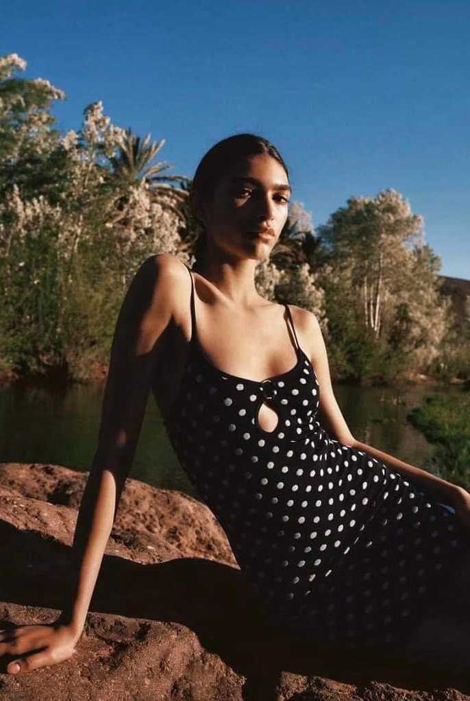 Zara Polka Dot Cut out Mini Bodycon Dress, Women's Fashion, Dresses & Sets,  Dresses on Carousell