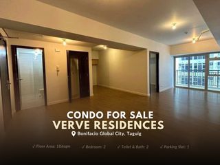 106sqm 2 Bedroom Condo Unit With Parking For Sale Verve Residences, BGC Taguig, Near Highstreet Trion Maridien Serendra Gallery