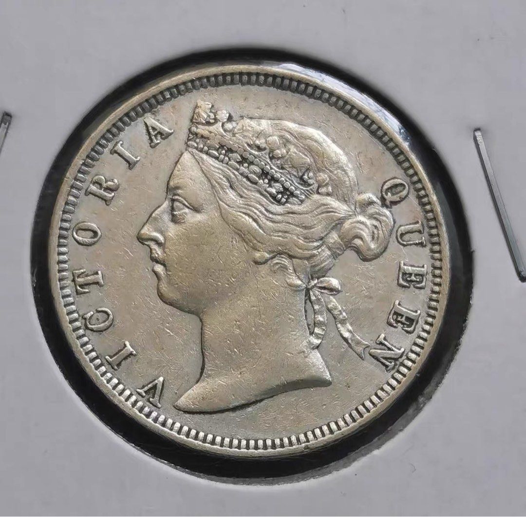 中国銀幣　香港銀幣　1890年　香港貳毫 上品　本物です。希少　美品 中国銀幣 香港銀幣 1890年 香港貳毫 上品 本物です。希少 美品 中国