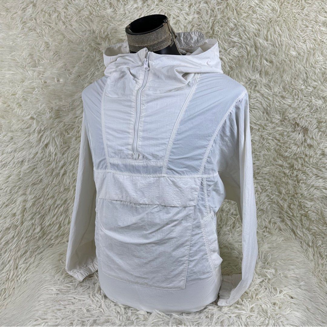 Plain white windbreaker online