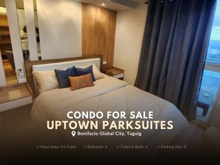 41.5sqm 1 Bedroom Condo Unit With Balcony For Sale Uptown Parksuites, BGC Taguig, Near One Uptown Residences Ritz Arts Montane Madison Park West Grand Hyatt