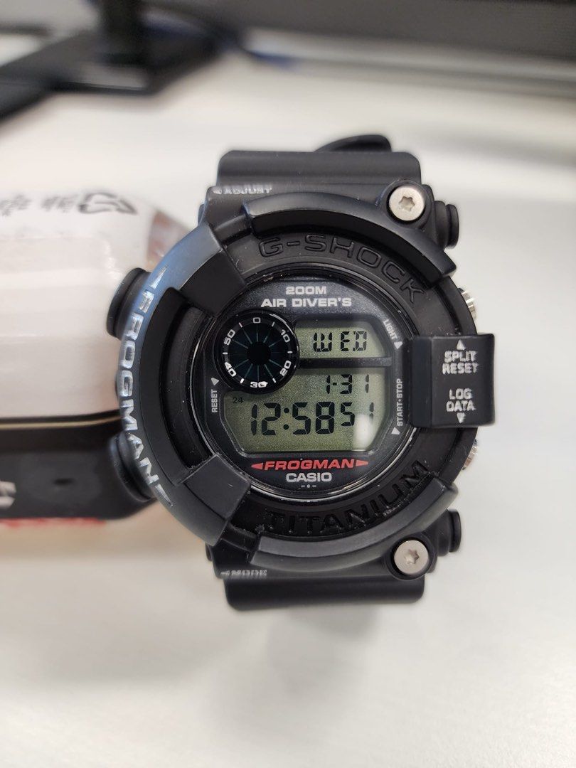 二手Casio G-Shock Frogman DW-8200Z-1T DW8200 gshock 蛙人, 男裝