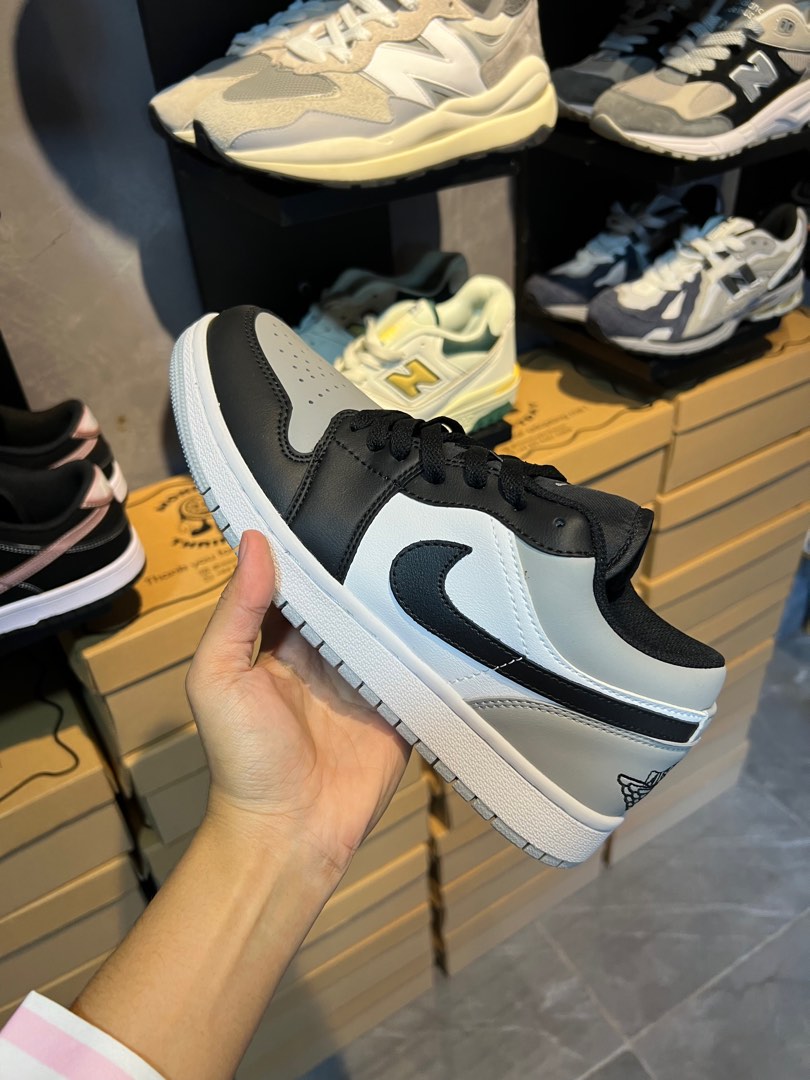 aj dunk low black