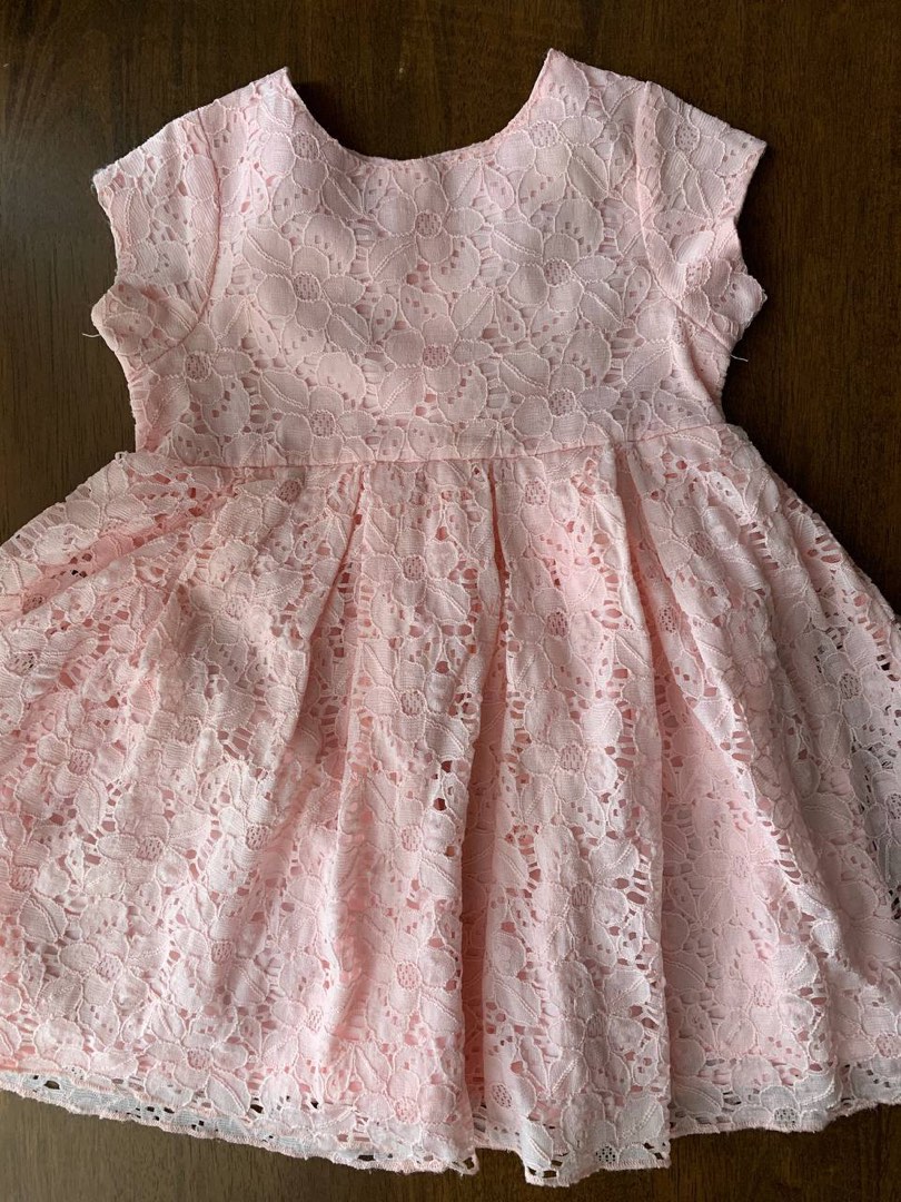 Peach color baby frocks sale