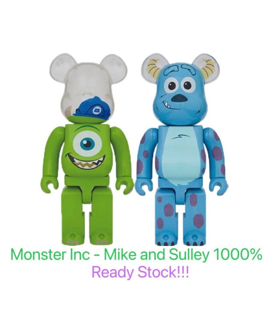 Bearbrick (Set of 4) Tom & Jerry Flocky Ver 1000% + Mike & Sulley 