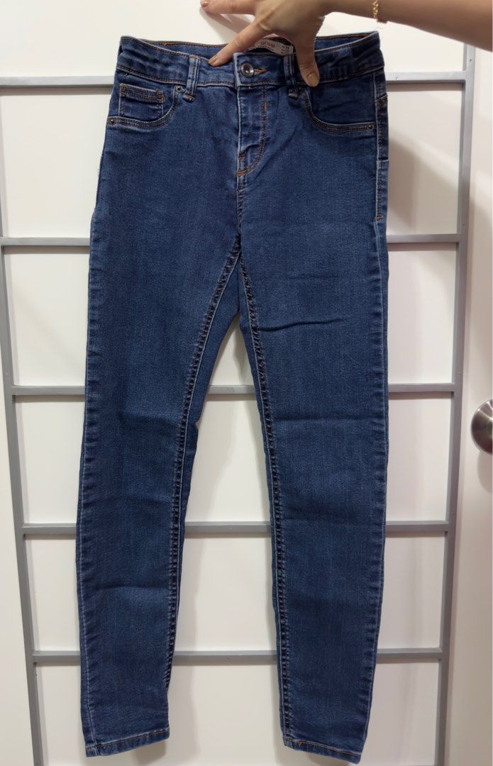 Bershka push up denim long pants celana panjang