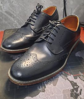 Black Leather Shoes - Bristol Shoes Burke Size 8US 41UK