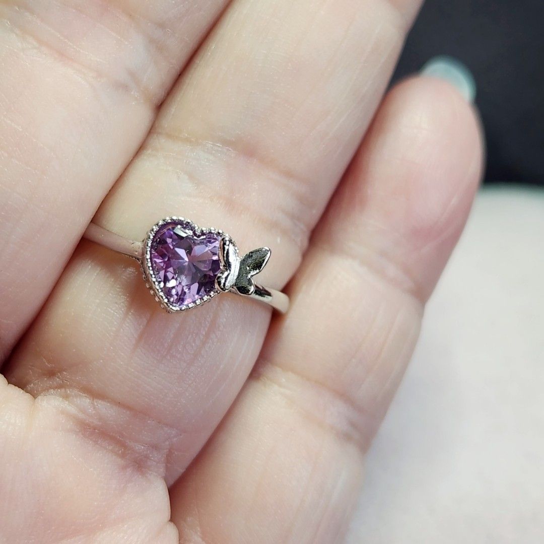 Alexandrite cheap heart ring