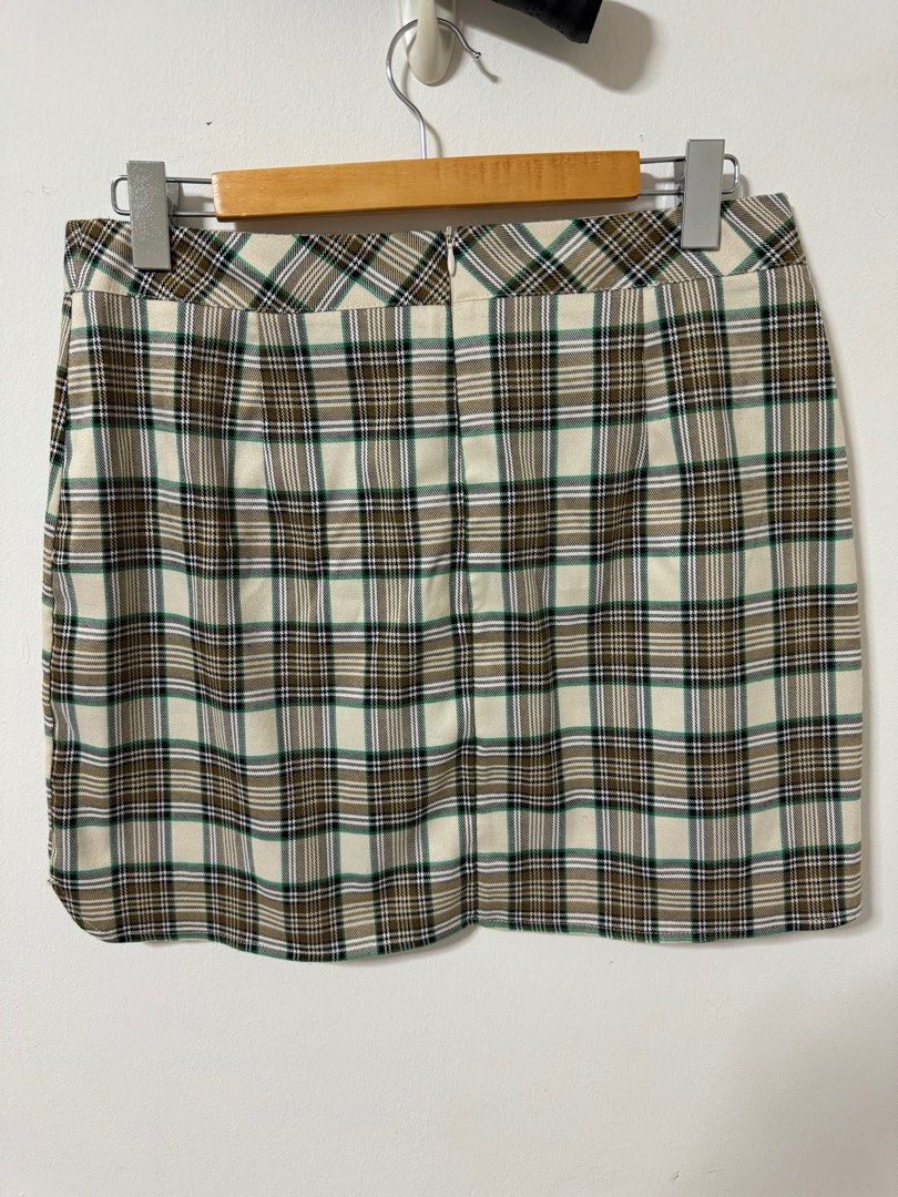 BNWT Primark plaid skirt green beige preppy style y2k Women s
