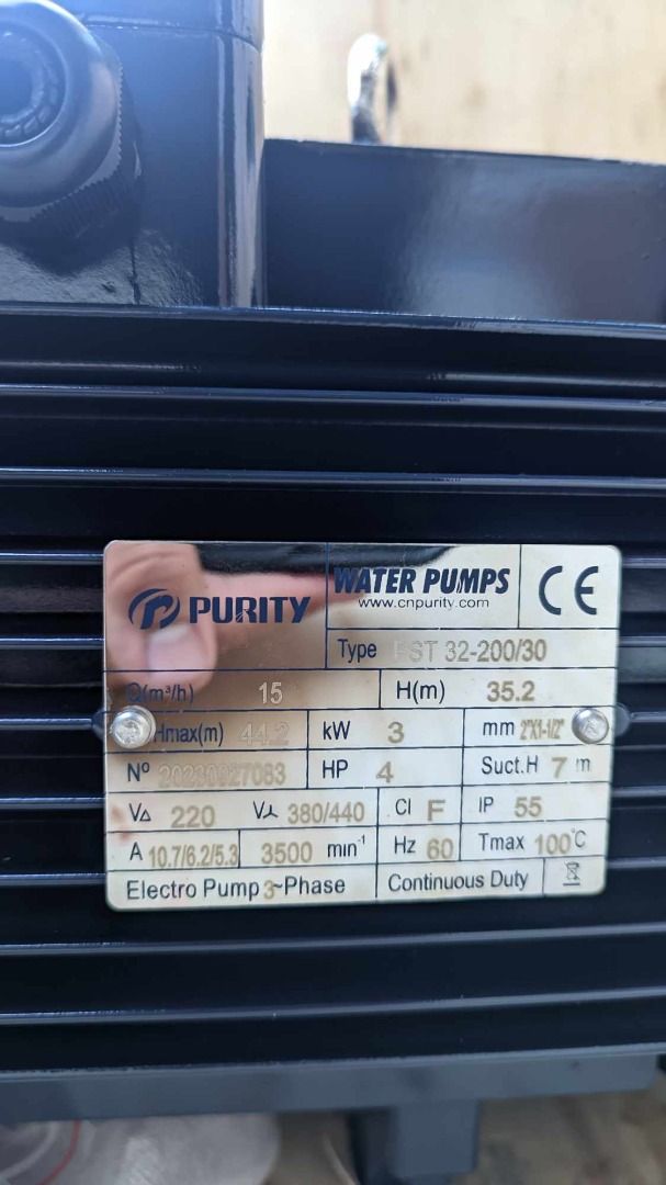 Booster water pump (Category: Construction Tools & Equipment) located in Manila. Submitted by 09150361920ronvillaflor (Listing ID 1288496830, Image 2). Description: Booster water pump Specs: 4hp/3phase ₱52,140 For inquiries GLOBE:📞 ☎ 0⃣9⃣1⃣5⃣0⃣3⃣6⃣1⃣9⃣2⃣0⃣ 📞 ☎ 0⃣9⃣1⃣5⃣0⃣3⃣6⃣1⃣9⃣2⃣0⃣ Email me@ 📫 📑 r-o-n-.-h-a-y-a-i-@-g-m-a-i-l.c-o-m Check my Carousell: https://www.carousell.ph/u/ronvillaflor0/ PRICE MAY CHANGE WITHOUT PRIOR NOTICE‼️ ‼️.