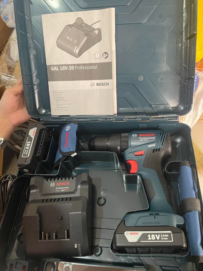 Bosch Cordless Impact drill (Category: Construction Tools & Equipment) located in Manila. Submitted by 09150361920ronvillaflor (Listing ID 1288499771, Image 2). Description: Bosch Cordless Impact drill Specs: 18V GSB 185-Li ₱10,625 For inquiries GLOBE:📞 ☎ 0⃣9⃣1⃣5⃣0⃣3⃣6⃣1⃣9⃣2⃣0⃣ 📞 ☎ 0⃣9⃣1⃣5⃣0⃣3⃣6⃣1⃣9⃣2⃣0⃣ Email me@ 📫 📑 r-o-n-.-h-a-y-a-i-@-g-m-a-i-l.c-o-m Check my Carousell: https://www.carousell.ph/u/ronvillaflor0/ PRICE MAY CHANGE WITHOUT PRI