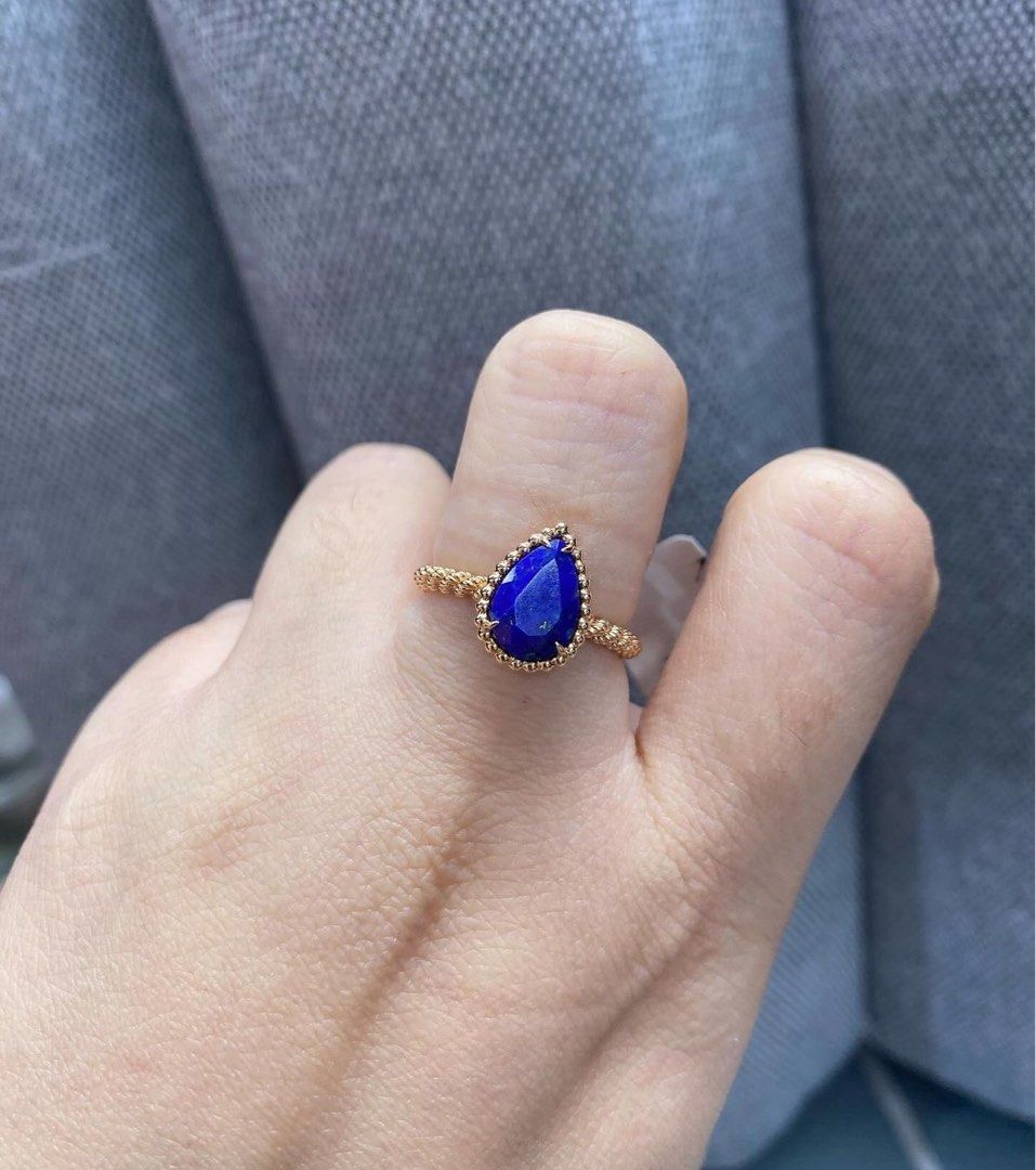 Boucheron Lapis Lazuli Ring (Category: Rings) located in Manila. Submitted by bagislifeshop (Listing ID 1288563504, Image 1). Description: 18k imported hk made.