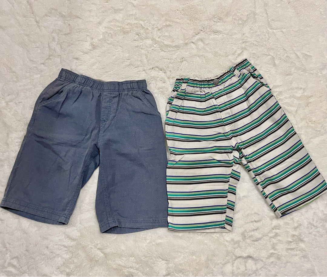 Boy in short pants store