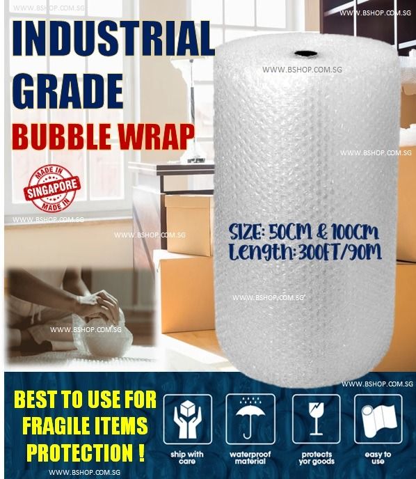 BUBBLE PAK INDUSTRIAL GRADE BUBBLE WRAP THICK BUBBLE PLASTIC