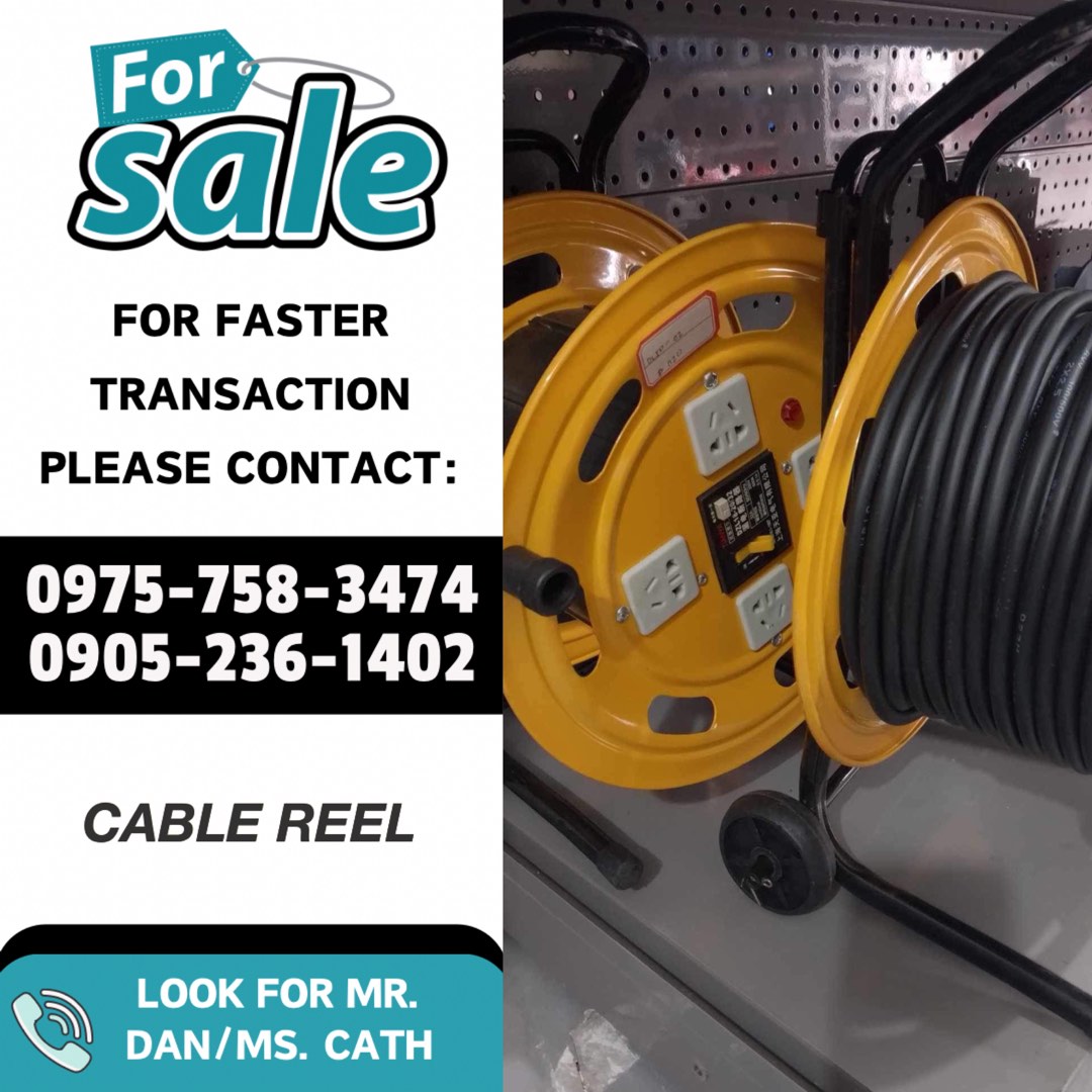 Cable Reel, Commercial & Industrial, Construction Tools & Equipment on  Carousell
